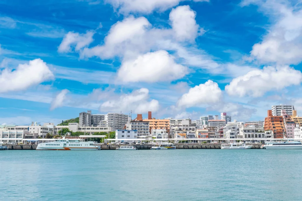 View of Tomari Port on June 15, 2025, in Okinawa