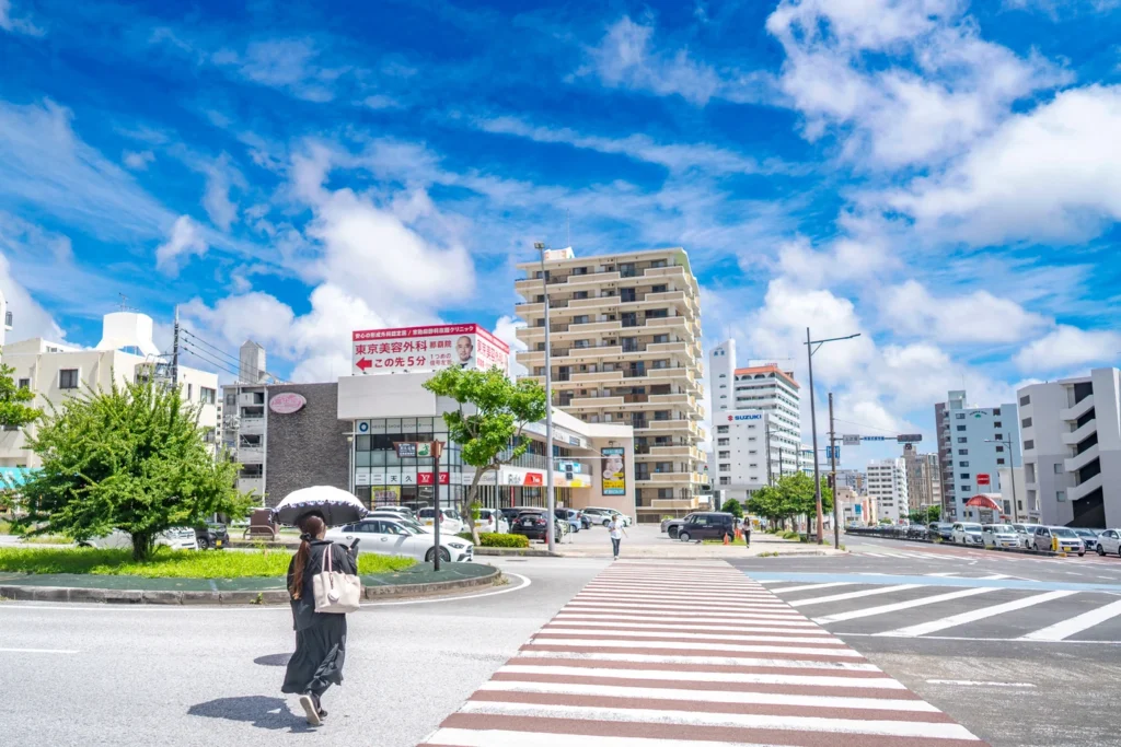 Clear view of Naha on June 15, 2025, in Okinawa