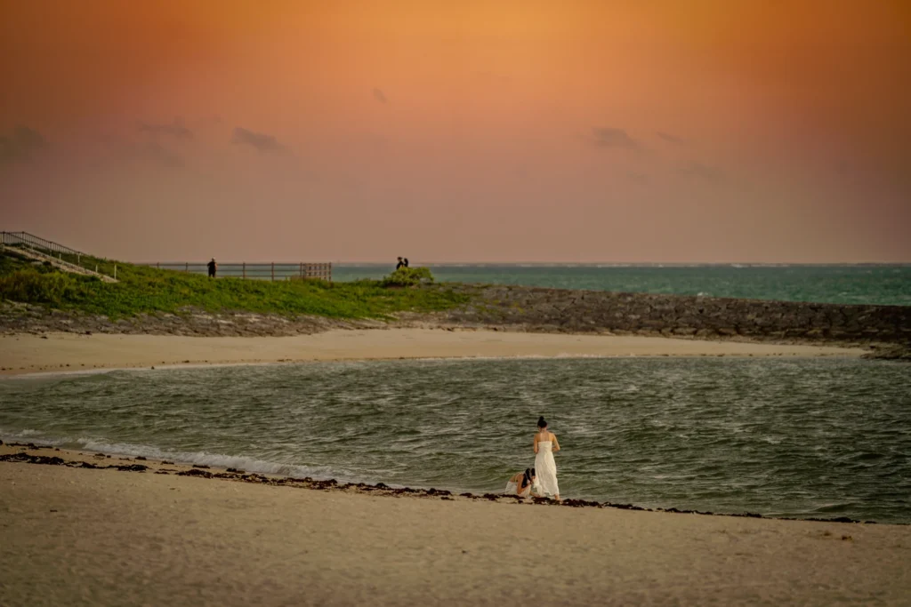 People at Itoman Beach in Okinawa on 16th June 2025