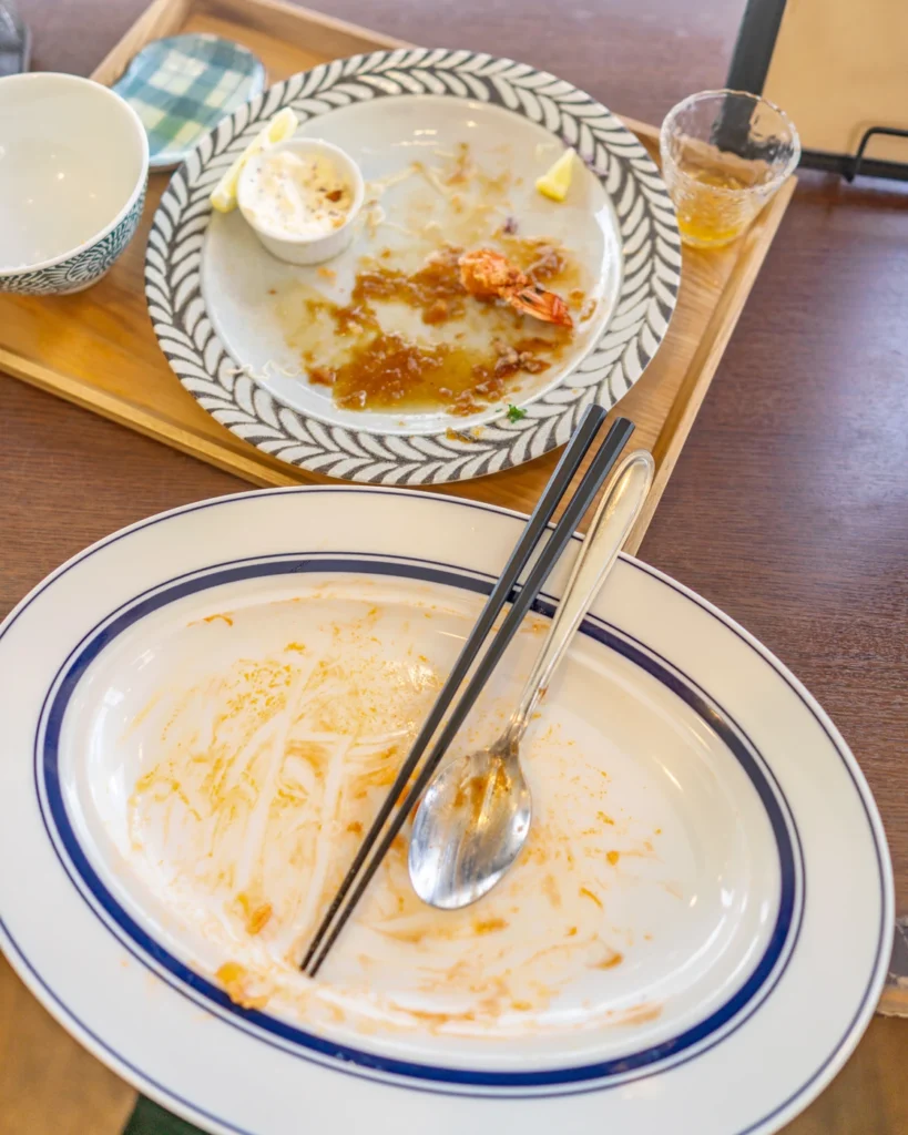 오키나와 중부 맛집 맛있게 다 먹은 뒤 빈그릇