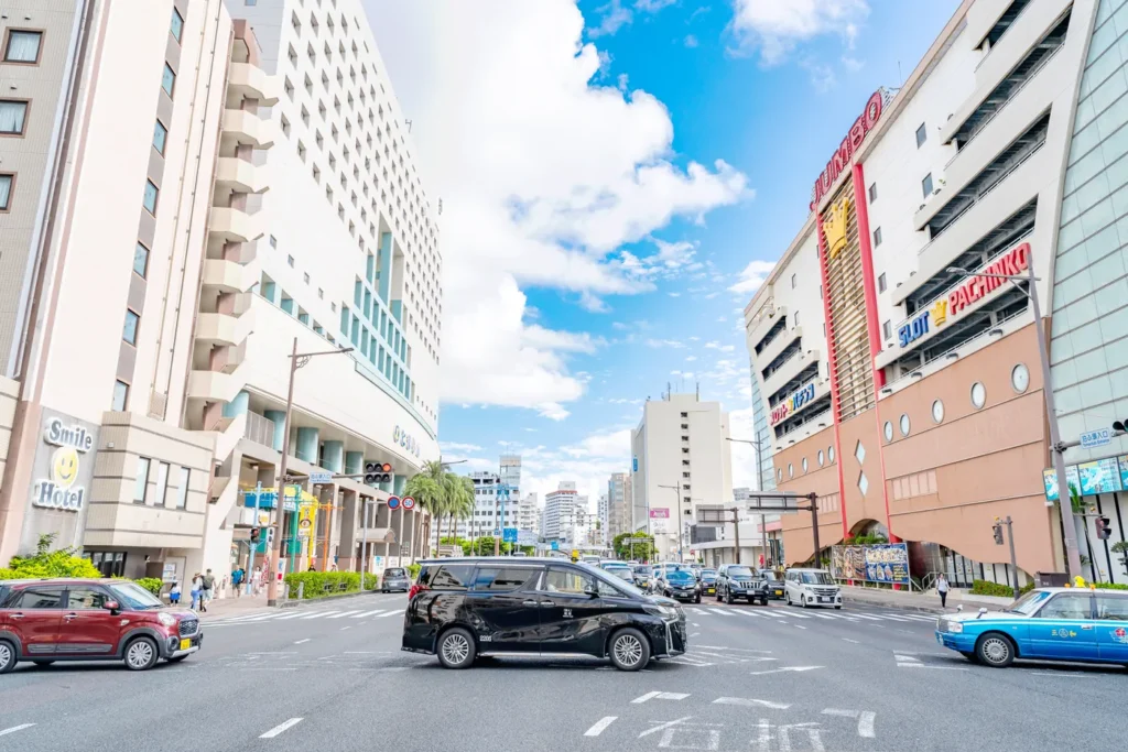 The weather on Route 58 in Okinawa on 23rd August 2025 was very clear in the morning.
