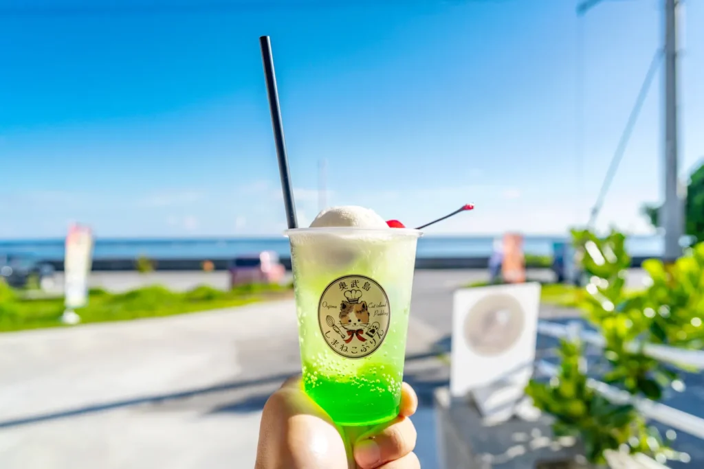 Okinawa Weather 12th September 2025 Tried Melon Soda Ice Cream Because It Was Hot