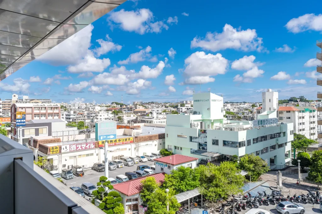 The view from Akamine Station on 12th September 2025 in Okinawa weather.