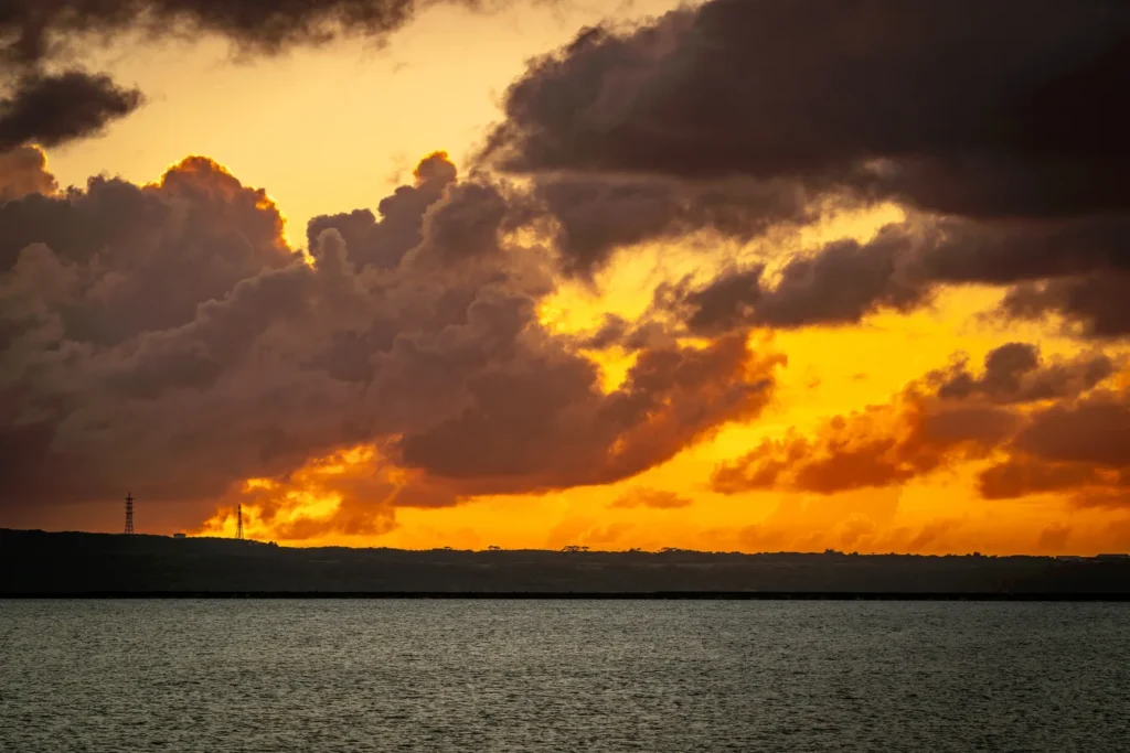 宫古岛的夕阳