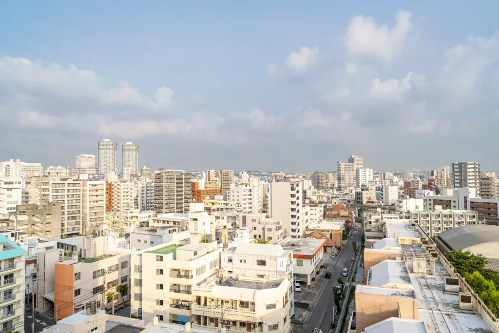 노을녘 직전 미에바시의 모습