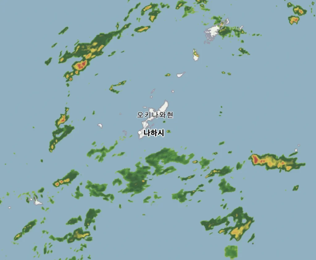 沖繩周邊雨雲現況雷達