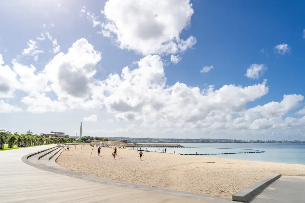 The morning view of American Village Sunset Beach