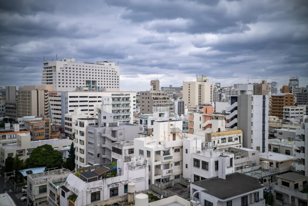 Cloudy View of Miebashi, Okinawa