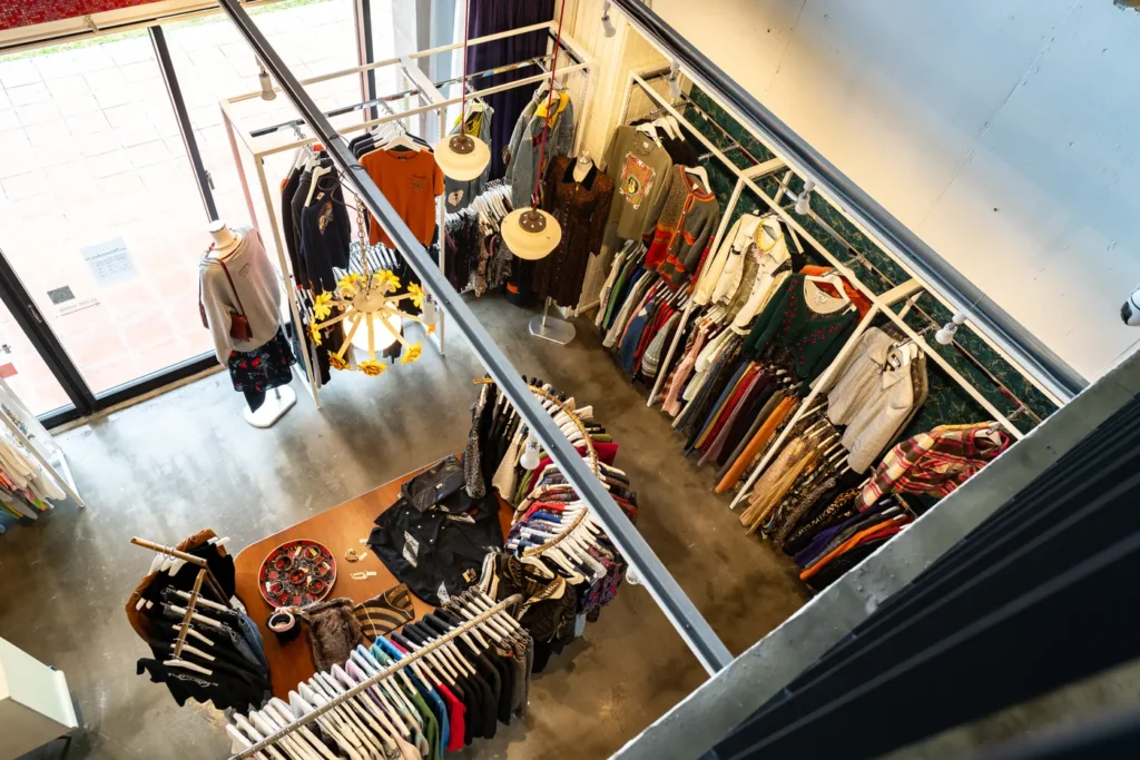 A clothing store displaying autumn outfits