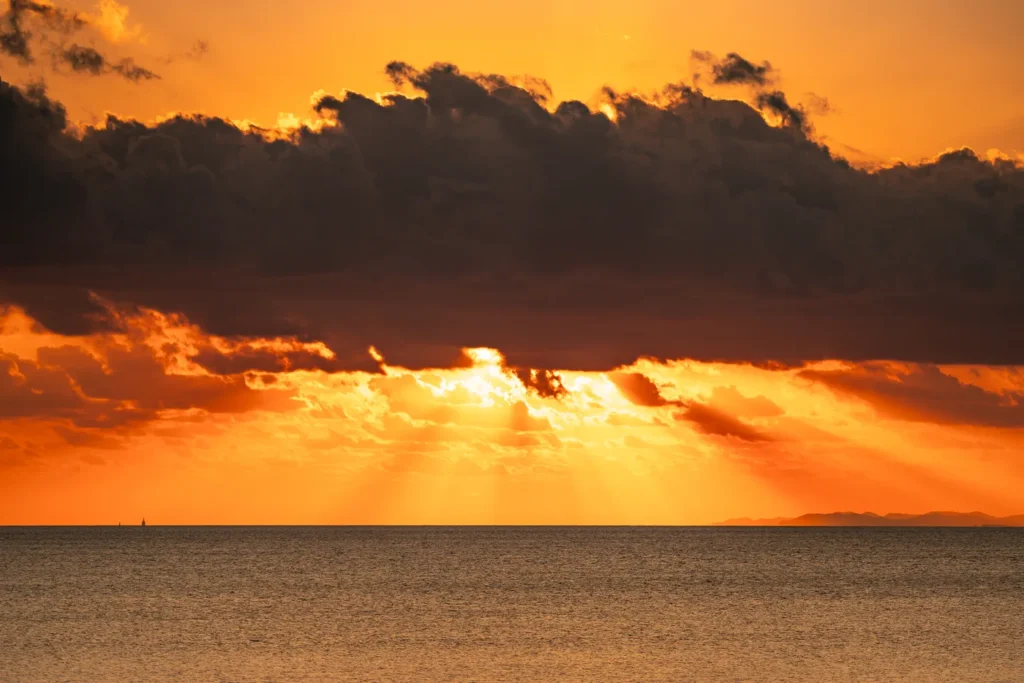The sunset at Okinawa Sunset Beach