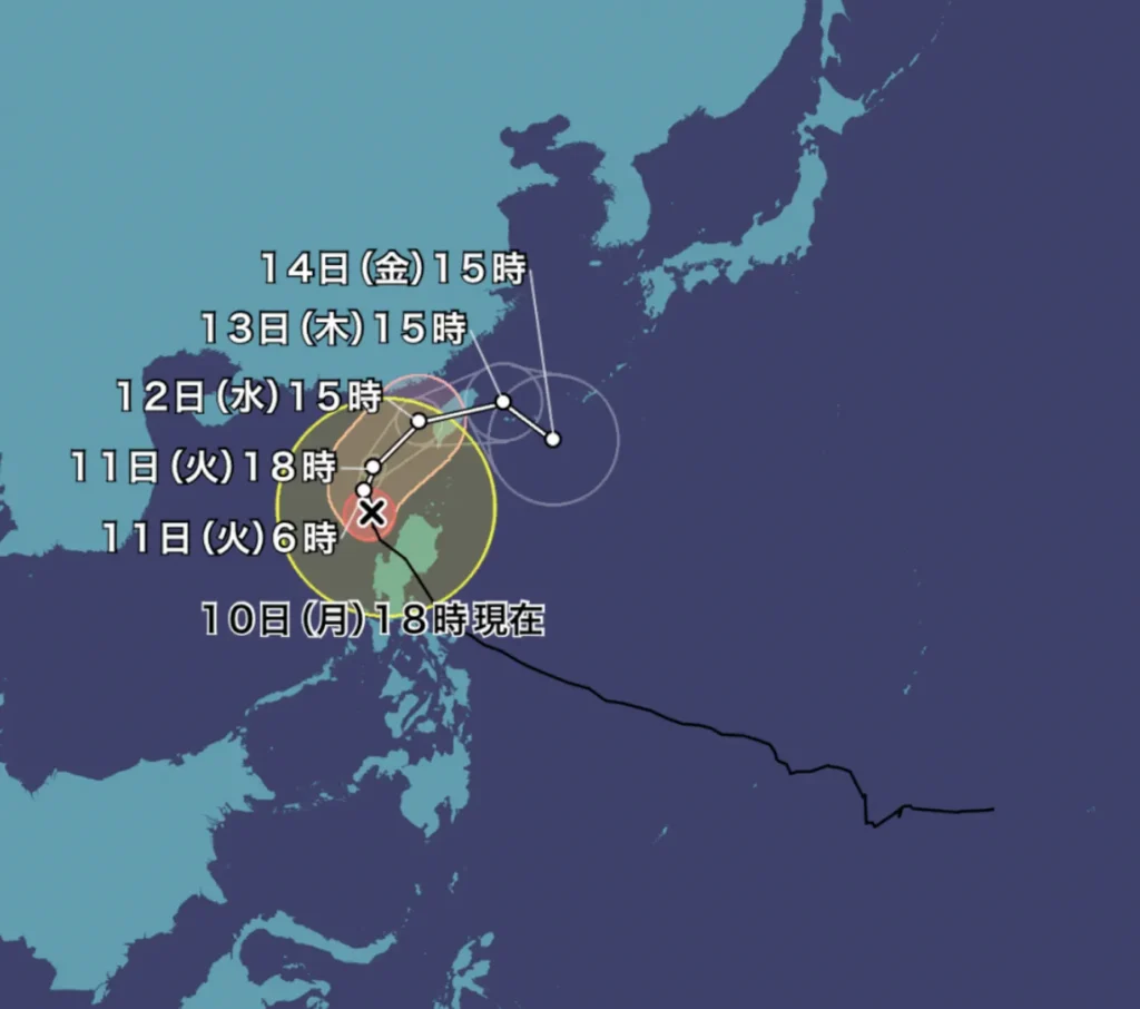 Expected Path of Typhoon Fung-wong No. 26